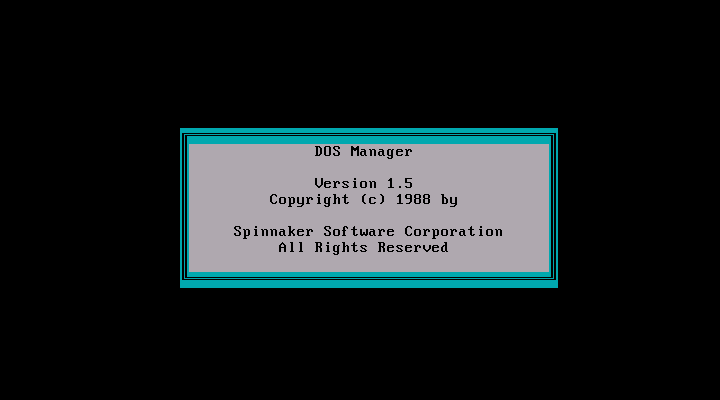 Easy Working DOS Manager 1.5 - Splash
